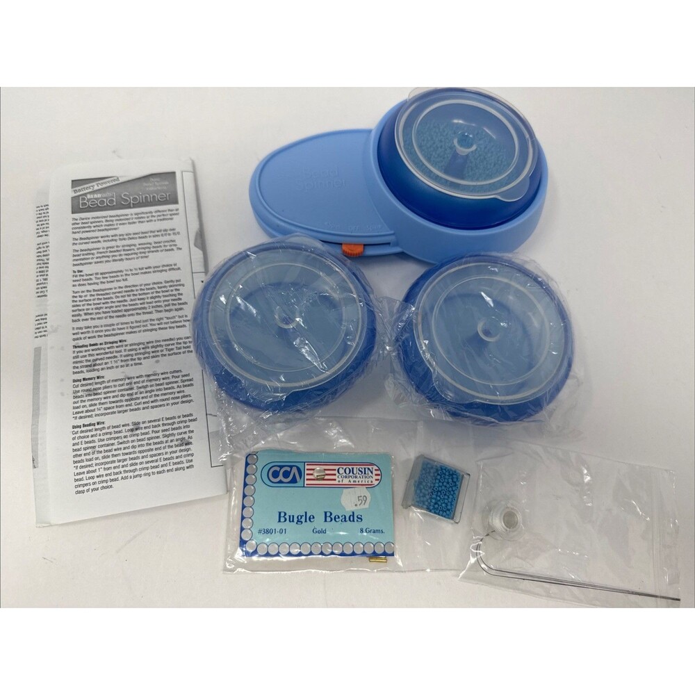 Darice Bead spinner With 3 Bowls And Beads, Battery Operated Instructions